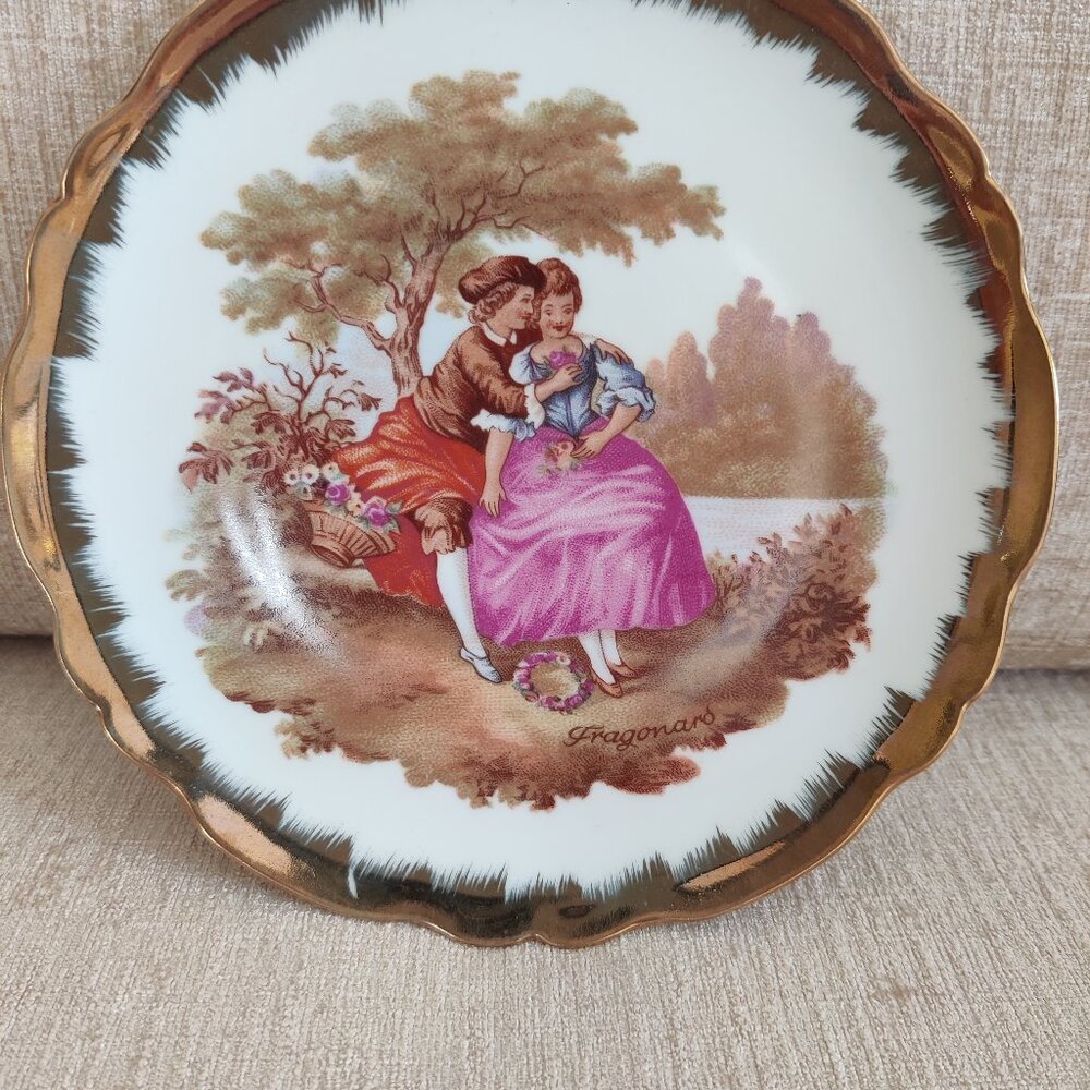Limoges France Vintage Gold Gilded Plate